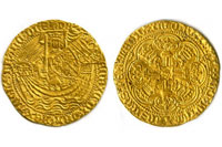 Gold Noble found by Time Team Codnor Castle